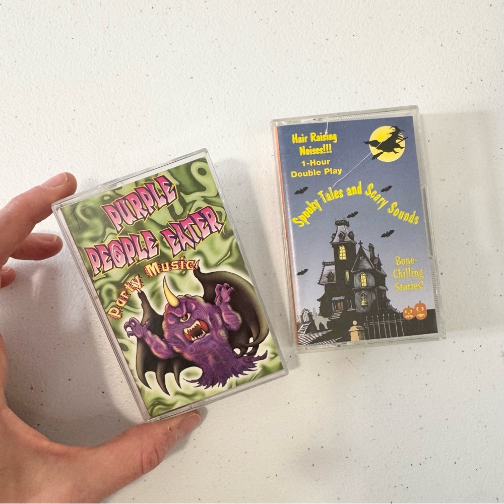 Lot of 2 Vintage Halloween Cassettes - Rare find!